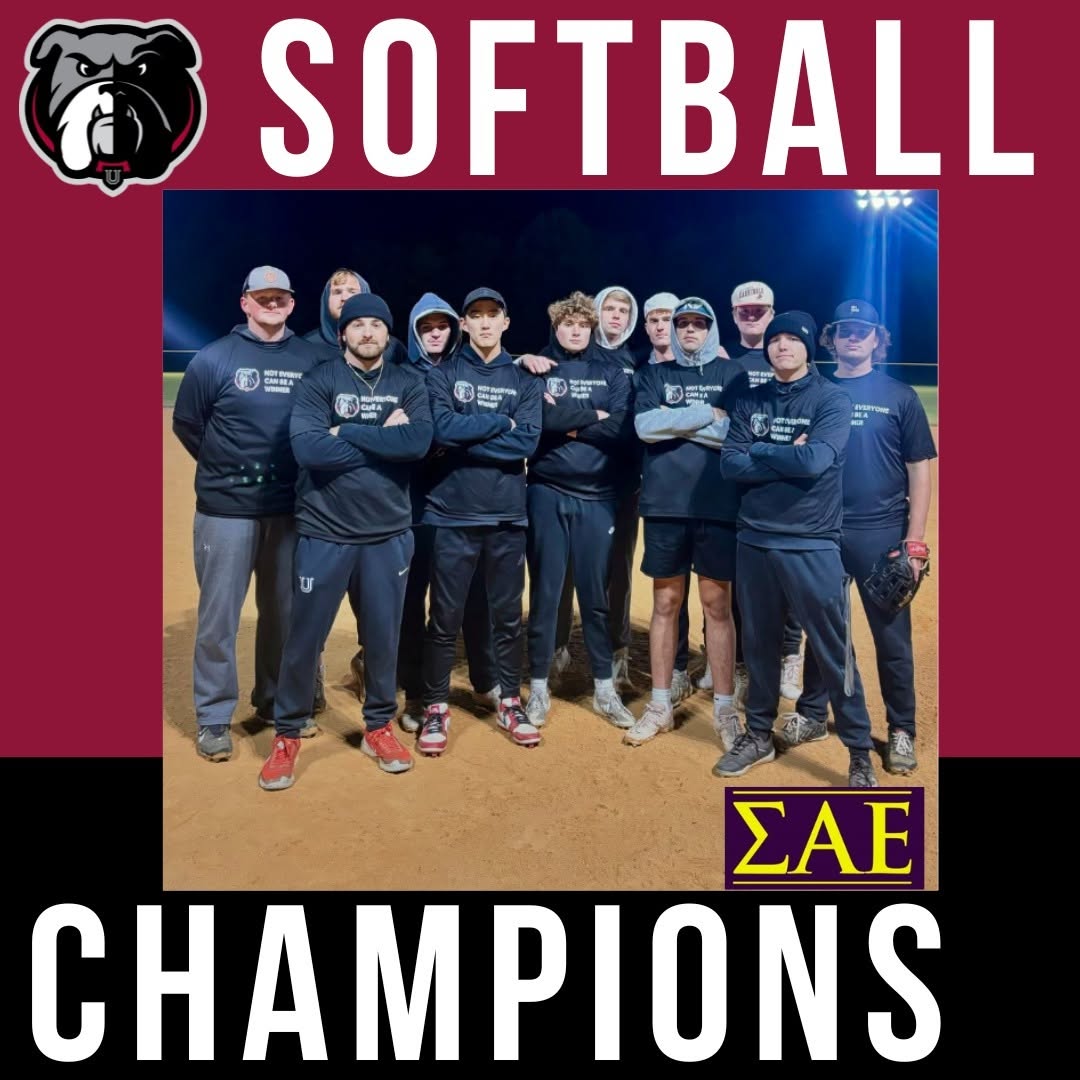 SAE winning intramural softball championship.